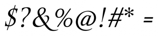 Ceres Italic Font OTHER CHARS