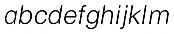 Cern Display Light Italic Font LOWERCASE