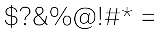 Cern UltraLight Font OTHER CHARS
