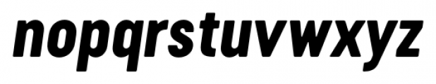 Cervo Neue Extra Bold Italic Font LOWERCASE