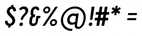 Cervo Neue Medium Italic Font OTHER CHARS