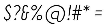 Cervo Neue Thin Italic Font OTHER CHARS