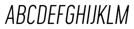 Cervo Neue Thin Italic Font UPPERCASE