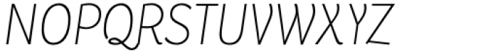 Cebreja 28 Thin Narrow Italic Font UPPERCASE