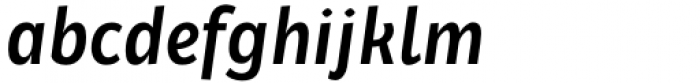 Cebreja 58 Medium Narrow Italic Font LOWERCASE