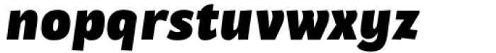 Cebreja 88 Black Narrow Italic Font LOWERCASE