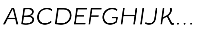 Cebreja Extra 34 Light Wide Italic Font UPPERCASE