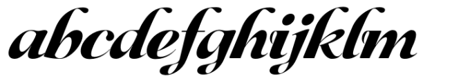 Ceciliany Black Italic Font LOWERCASE