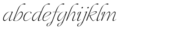 Ceciliany Thin Italic Font LOWERCASE