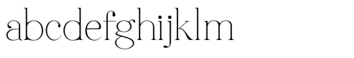 Ceciliany Thin Font LOWERCASE