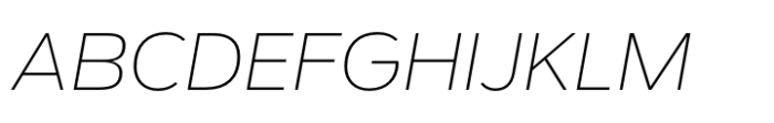 Cedora Thin Italic Font