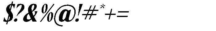 Ceganf Italic Font OTHER CHARS