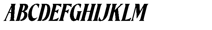 Ceganf Italic Font UPPERCASE