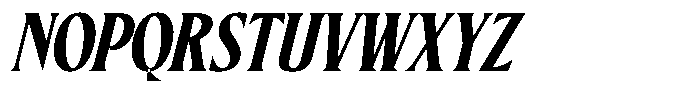 Ceganf Italic Font UPPERCASE