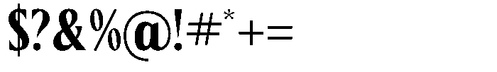 Ceganf Regular Font OTHER CHARS