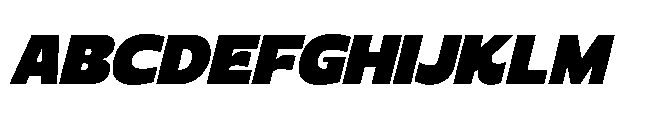 Cegha Italic Font UPPERCASE