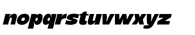 Cegha Italic Font LOWERCASE