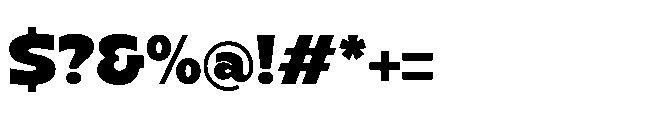Cegha Regular Font OTHER CHARS