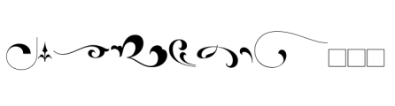 Cekoria Ornament Font LOWERCASE