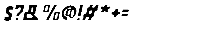 Celan Blur Italic Font OTHER CHARS