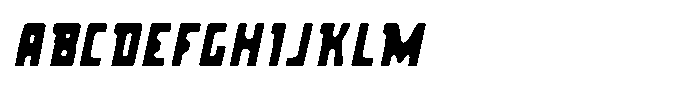 Celan Blur Italic Font UPPERCASE