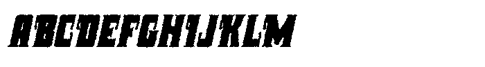 Celan Rough Italic Font UPPERCASE