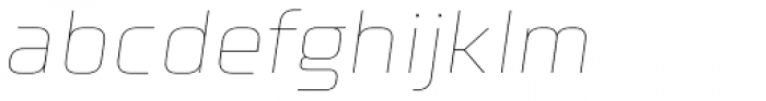 Celdum Thin Italic Font LOWERCASE