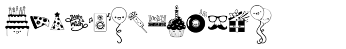 Celebratory Dingbat FONT