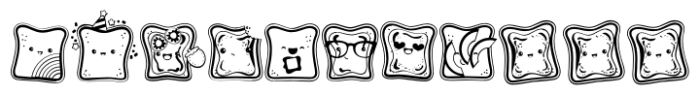Celebratory Toast Dingbat Font UPPERCASE