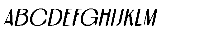 Celesia Blur Italic Font UPPERCASE