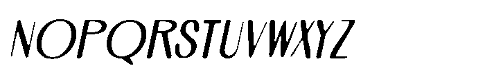 Celesia Blur Italic Font UPPERCASE