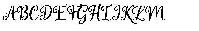 Celestial Bride Font UPPERCASE