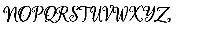 Celestial Bride Font UPPERCASE