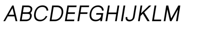 Celex Grotesk Book Italic Font UPPERCASE