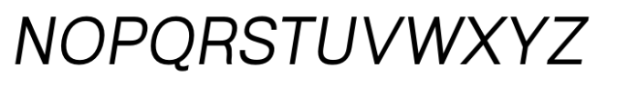 Celex Grotesk Book Italic Font UPPERCASE