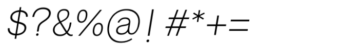 Celex Grotesk Extra Light Italic Font OTHER CHARS