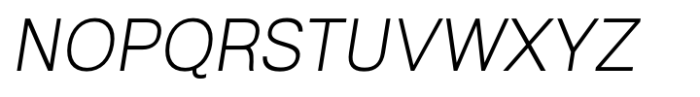 Celex Grotesk Light Italic Font UPPERCASE