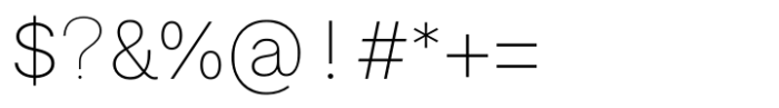 Celex Grotesk Thin Font OTHER CHARS