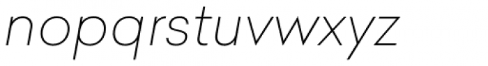 Celias Thin Italic Font LOWERCASE