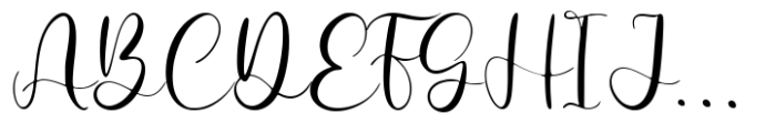 Celindine Font UPPERCASE