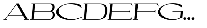 Cellofy Medium Extra Expanded Italic Font UPPERCASE