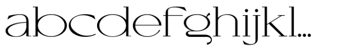 Cellofy Thin Expanded Font LOWERCASE
