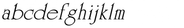 Celtic MN Italic Font LOWERCASE