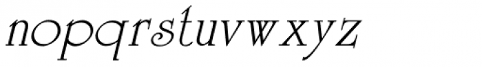 Celtic MN Italic Font LOWERCASE