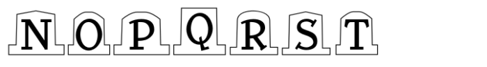 CemeteryWalk Two Font LOWERCASE