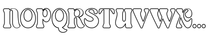 Cendolia Outline Font UPPERCASE