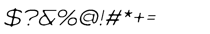 Cenios Blur Italic Font OTHER CHARS