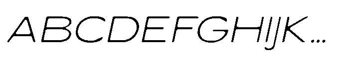 Cenios Blur Italic Font UPPERCASE