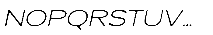 Cenios Blur Italic Font UPPERCASE