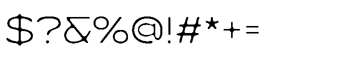 Cenios Blur Regular Font OTHER CHARS